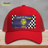 Oregon Racing Flag Novelty License Plate Hat Tag Mesh Red