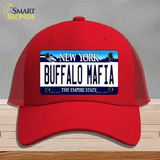 Buffalo Mafia New York Novelty License Plate Hat Tag Mesh Red