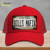 Bills Mafia New York Rusty Novelty License Plate Hat Tag Mesh Red