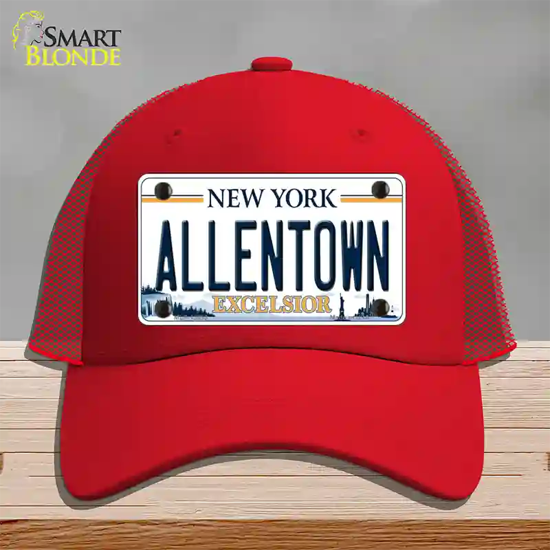 Allentown Excelsior New York Novelty License Plate Hat Tag Mesh Red