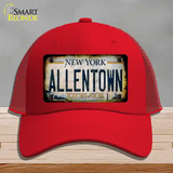 Allentown Excelsior New York Rusty Novelty License Plate Hat Tag Mesh Red