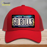 Go Bills New York Rusty Novelty License Plate Hat Tag Mesh Red