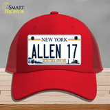 Allen 17 NY Excelsior Novelty License Plate Hat Tag Mesh Red