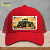 Tractor Sunset Novelty License Plate Hat HAT-MLP-14508