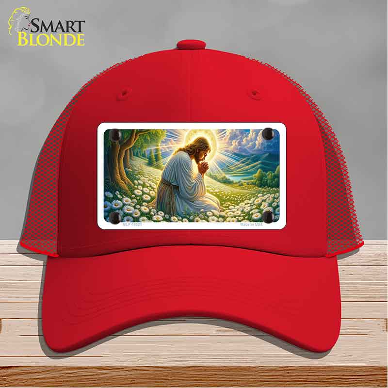 Jesus Praying Novelty License Plate Hat HAT-MLP-14521
