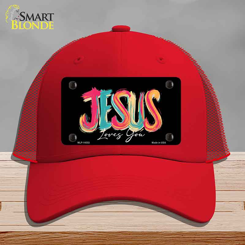Jesus Loves You Novelty License Plate Hat HAT-MLP-14553