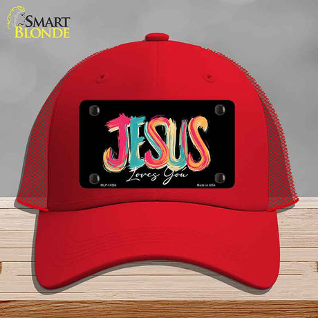 Jesus Loves You Novelty License Plate Hat HAT-MLP-14553