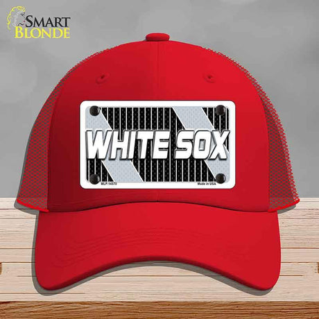 WHITE SOX Graphic Novelty License Plate Hat HAT-MLP-14570 Mesh Red