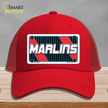 MARLINS Graphic Novelty License Plate Hat HAT-MLP-14579 Mesh Red
