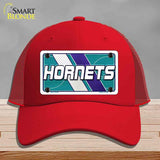 Red cap with 'Hornets' logo on a gray background