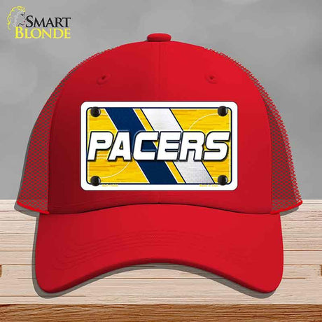 Red cap with 'Pacers' logo on a gray background