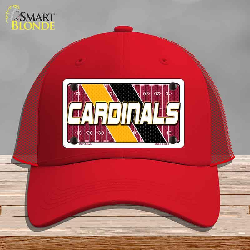 CARDINALS Graphic Novelty License Plate Hat HAT-MLP-14625 Mesh Red