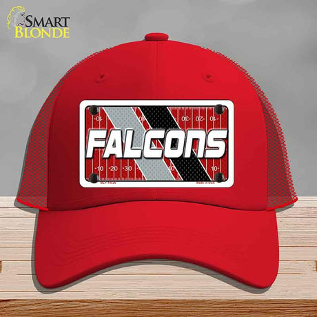 FALCONS Graphic Novelty License Plate Hat HAT-MLP-14626 Mesh Red