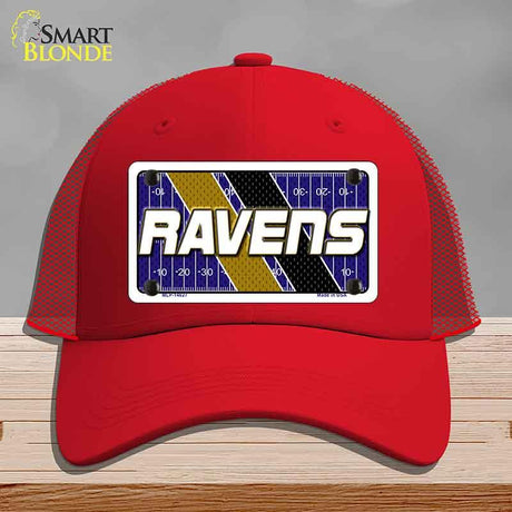 RAVENS Graphic Novelty License Plate Hat HAT-MLP-14627 Mesh Red