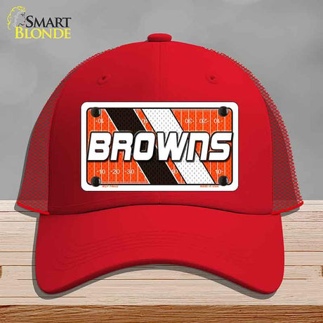 BROWNS Graphic Novelty License Plate Hat HAT-MLP-14632 Mesh Red