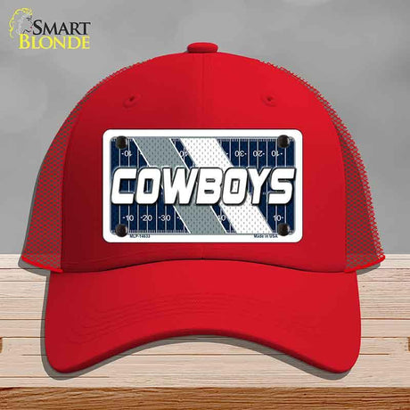 COWBOYS Graphic Novelty License Plate Hat HAT-MLP-14633 Mesh Red