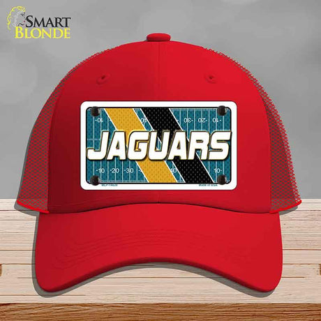 JAGUARS Graphic Novelty License Plate Hat HAT-MLP-14639 Mesh Red