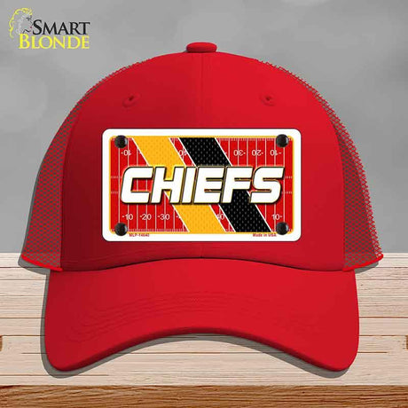CHIEFS Graphic Novelty License Plate Hat HAT-MLP-14640 Mesh Red