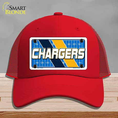 CHARGERS Graphic Novelty License Plate Hat HAT-MLP-14642 Mesh Red