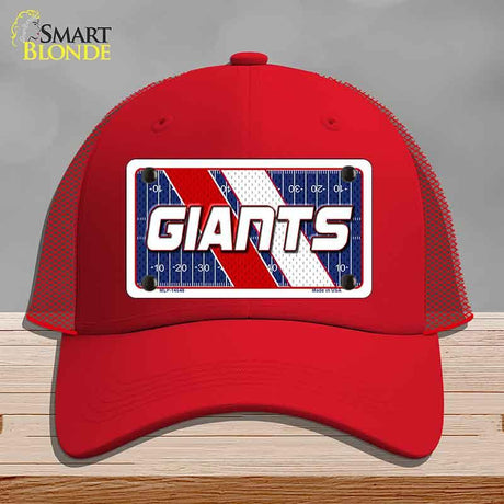 GIANTS Graphic Novelty License Plate Hat HAT-MLP-14648 Mesh Red