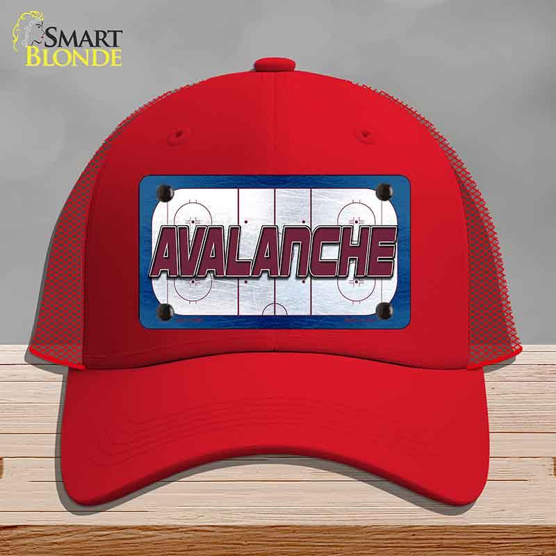AVALANCHE Graphic Novelty License Plate Hat HAT-MLP-14663 Mesh Red
