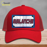 AVALANCHE Graphic Novelty License Plate Hat HAT-MLP-14663 Mesh Red