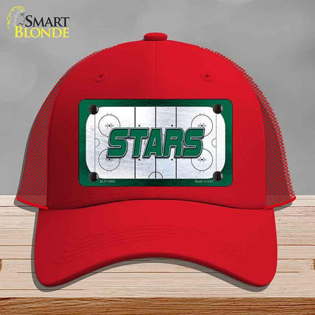 STARS Graphic Novelty License Plate Hat HAT-MLP-14665 Mesh Red