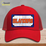 ISLANDERS Graphic Novelty License Plate Hat HAT-MLP-14674 Mesh Red