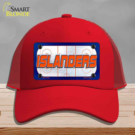 ISLANDERS Graphic Novelty License Plate Hat HAT-MLP-14674 Mesh Red