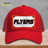 FLYERS Graphic Novelty License Plate Hat HAT-MLP-14677 Mesh Red