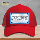 MAMMOTH Graphic Novelty License Plate Hat HAT-MLP-14684 Mesh Red