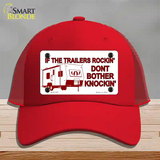 If Trailers Rockin Novelty License Plate Hat Mesh / Red