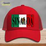 Sinaloa Novelty License Plate Hat Mesh / Red
