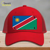 Namibia Flag Novelty License Plate Hat Mesh / Red