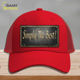 Simply The Best License Novelty License Plate Hat Mesh / Red
