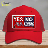 Yes This Is My Truck Novelty License Plate Hat Mesh / Red