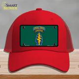 Special Forces Novelty License Plate Hat Mesh / Red