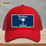 Pawleys Island Blue Novelty License Plate Hat Mesh / Red