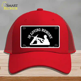 In Loving Memory Lookout Novelty License Plate Hat Mesh / Red