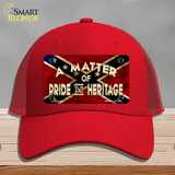 Matter Of Pride Novelty License Plate Hat Mesh / Red