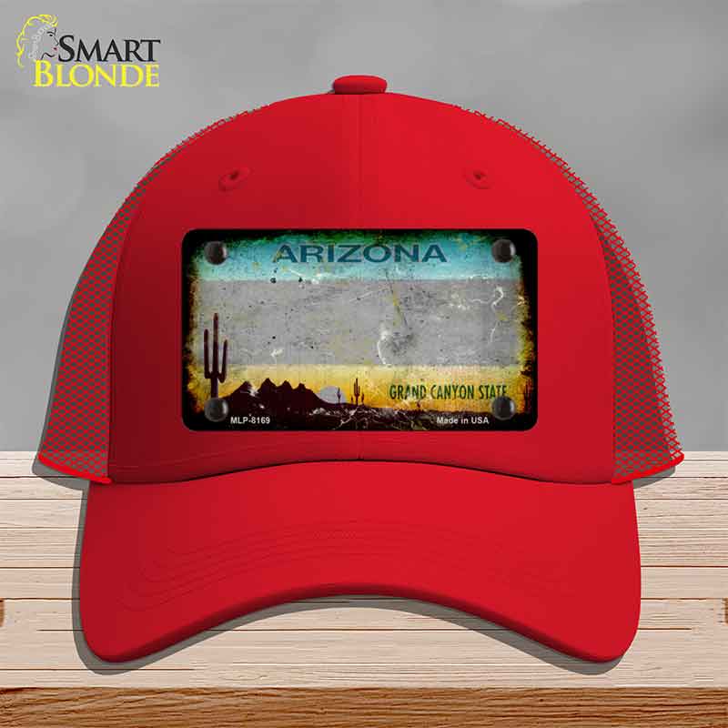 Arizona Gray Rusty Novelty License Plate Hat HAT-MLP-8169