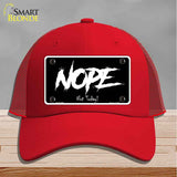 Nope Not Today Novelty License Plate Hat