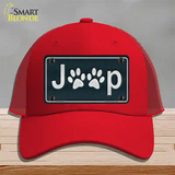 J**p Novelty License Plate Hat Mesh / Red