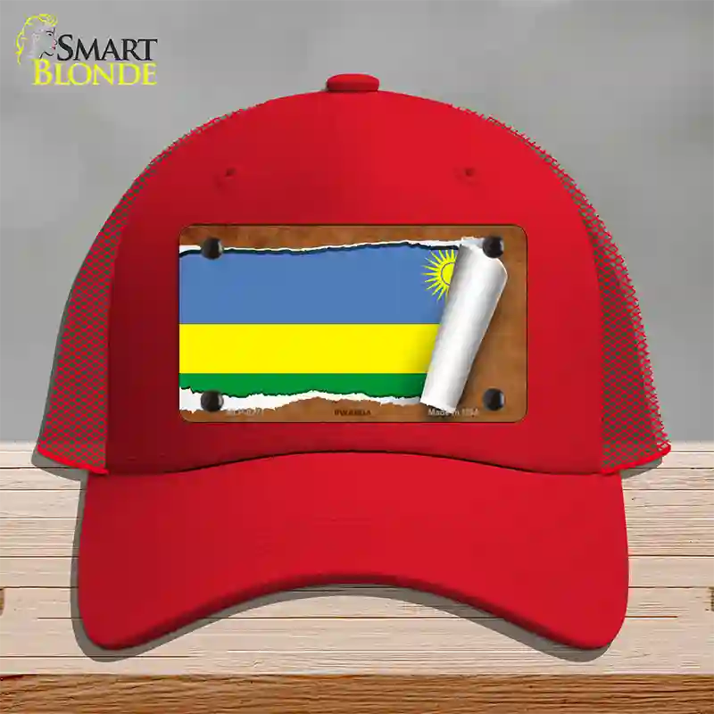 Visit Rwanda Hat Rwanda Flag Scroll License Plate Hat | Smart Blonde
