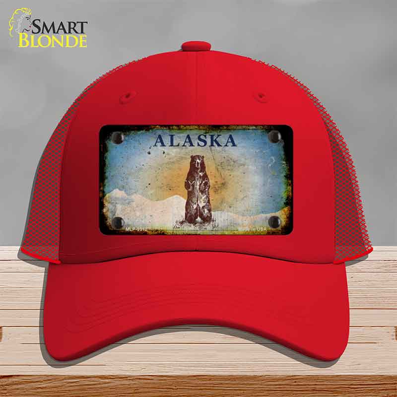 Alaska Bear Rusty Novelty License Plate Hat HAT-MLP-9512