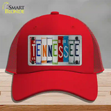 Tennessee License Plate Art Novelty License Plate Hat Mesh / Red