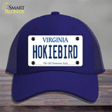 Hokiebird Virginia Novelty License Plate Hat Mesh / Royal Blue