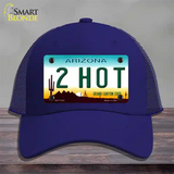2 Hot Arizona Novelty License Plate Hat Mesh / Royal Blue