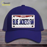 Blue Jackets Fan Ohio Novelty License Plate Hat Mesh / Royal Blue