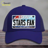 Stars Fan Texas Novelty License Plate Hat Mesh / Royal Blue